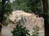 This is the waterfall we were told we could 'swim' in... erm.. clearly not in the rainy season as it turned into Niagra....